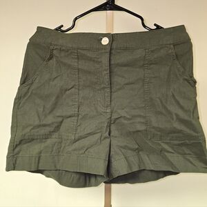 Nicole Miller Dark Green Women's Cargo Shorts